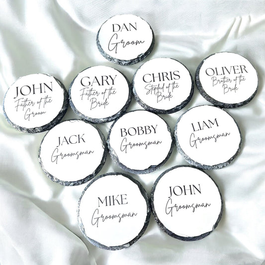 Wedding party coasters
